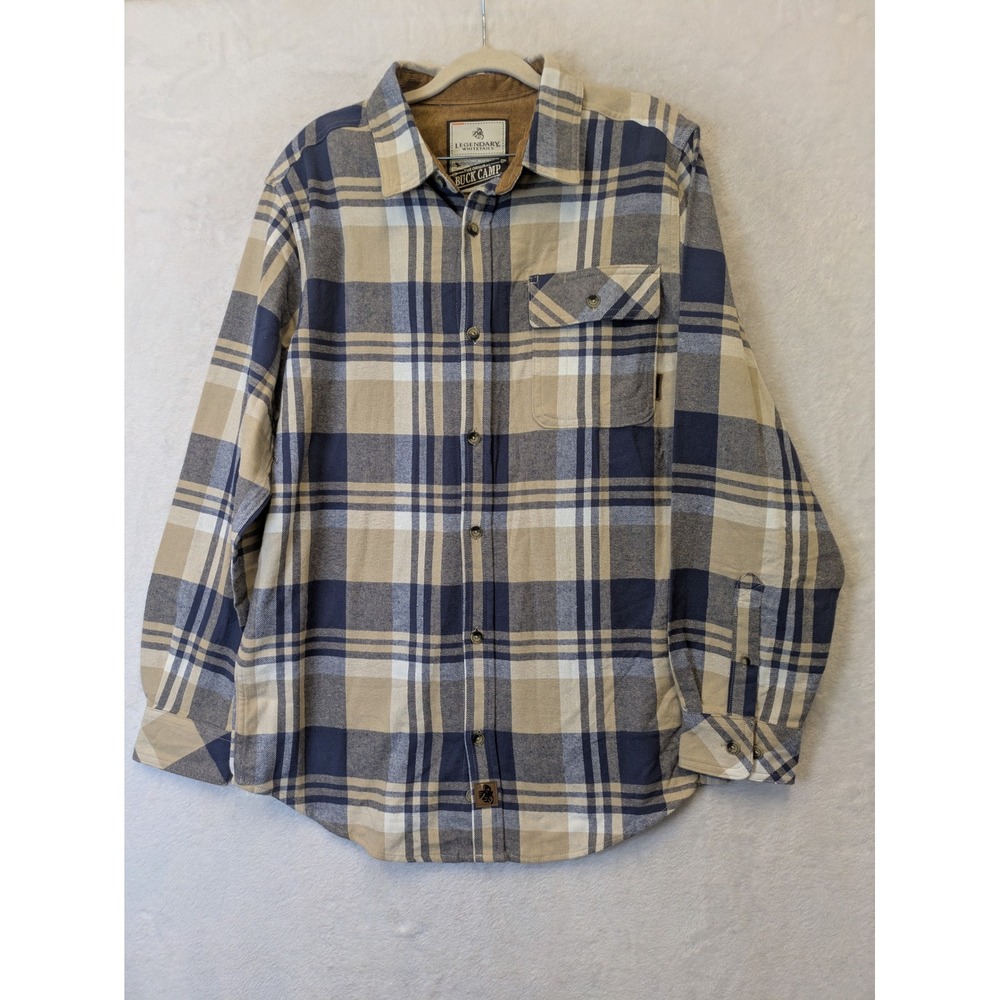 NEW Legendary Whitetails Buck Camp Flannel Shirt Men's‎ Size M
